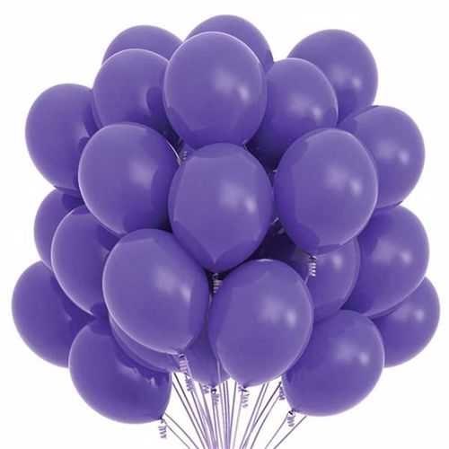 Mor Pastel Balon 100 Adet