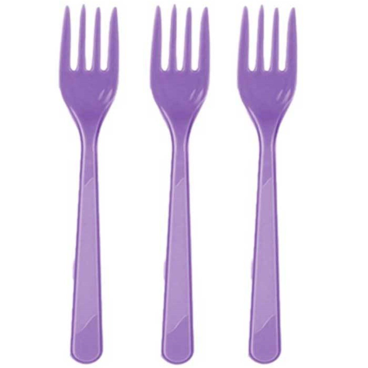 Mor Renkli Çatal 25 Adet