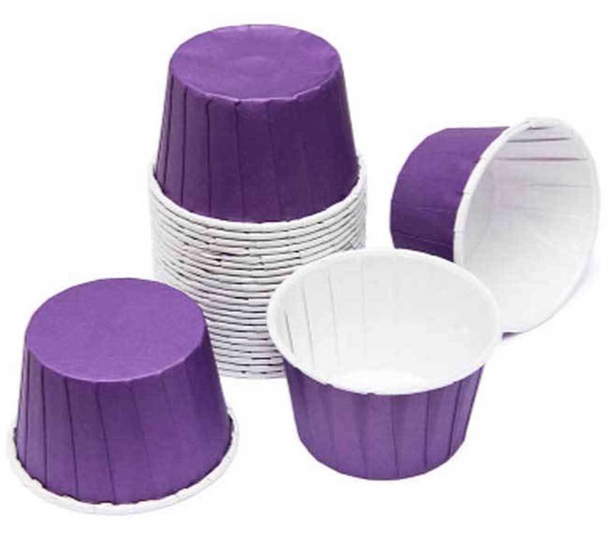 Mor Renkli Kek Kalıbı Büyük Boy 50 Adet