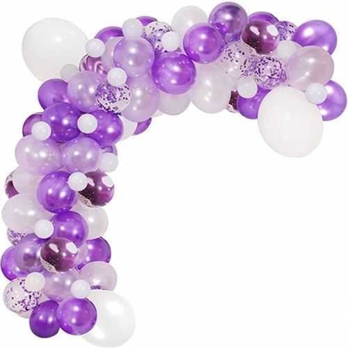 Mor Renkli Zincir Balon Setleri