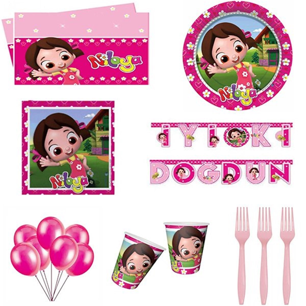 Niloya 8 Kişilik Parti Seti