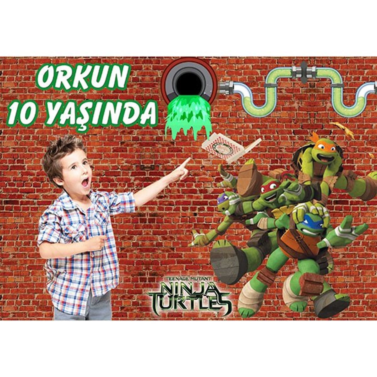Ninja Kaplumbağalar Kişiye Özel Afiş