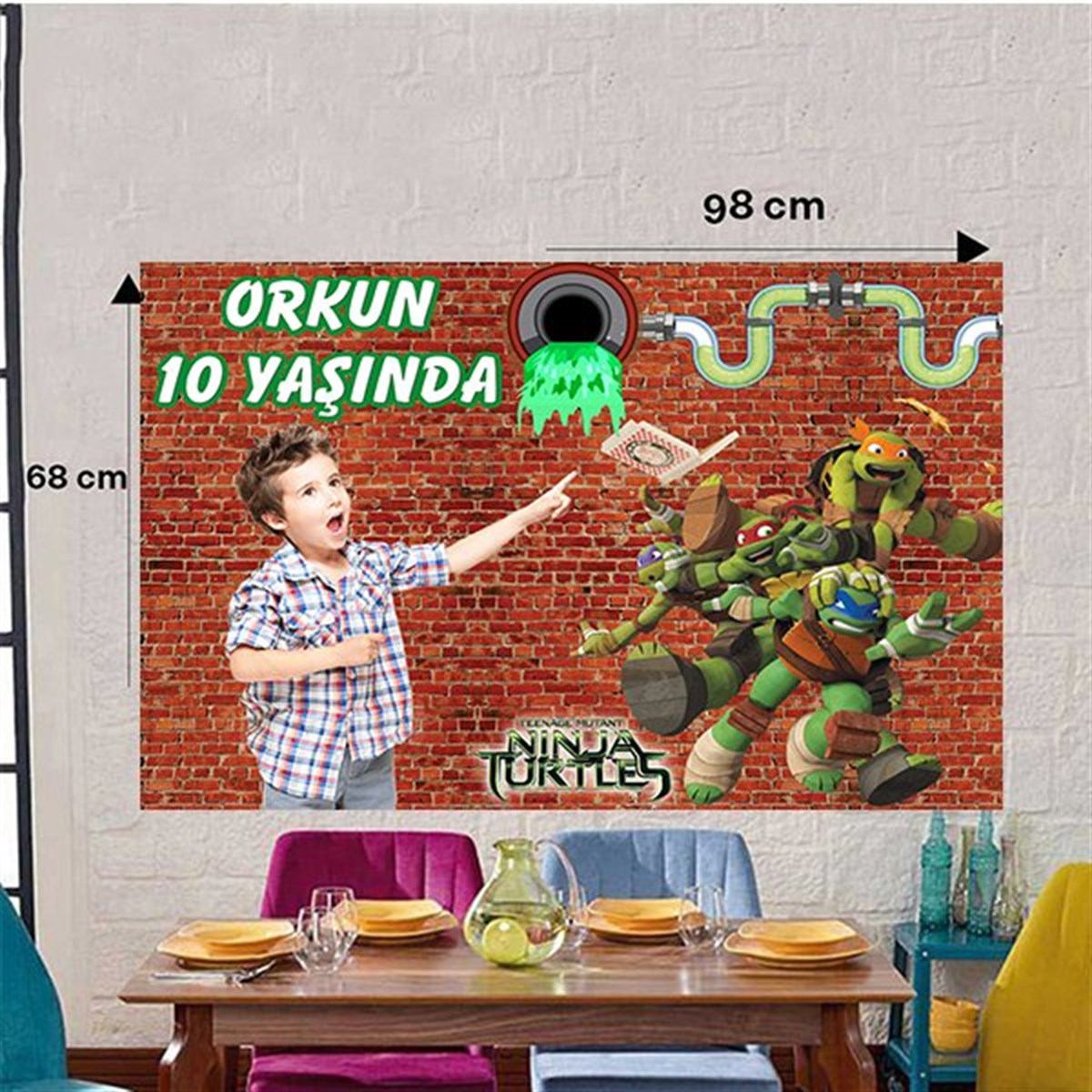 Ninja Kaplumbağalar Özel Duvar Panosu