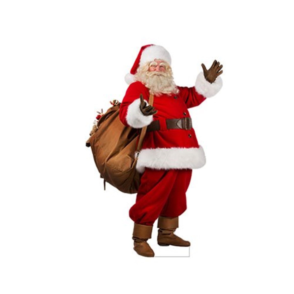 Noel Baba Hediye Çantalı Masa Üstü Ayaklı Pano