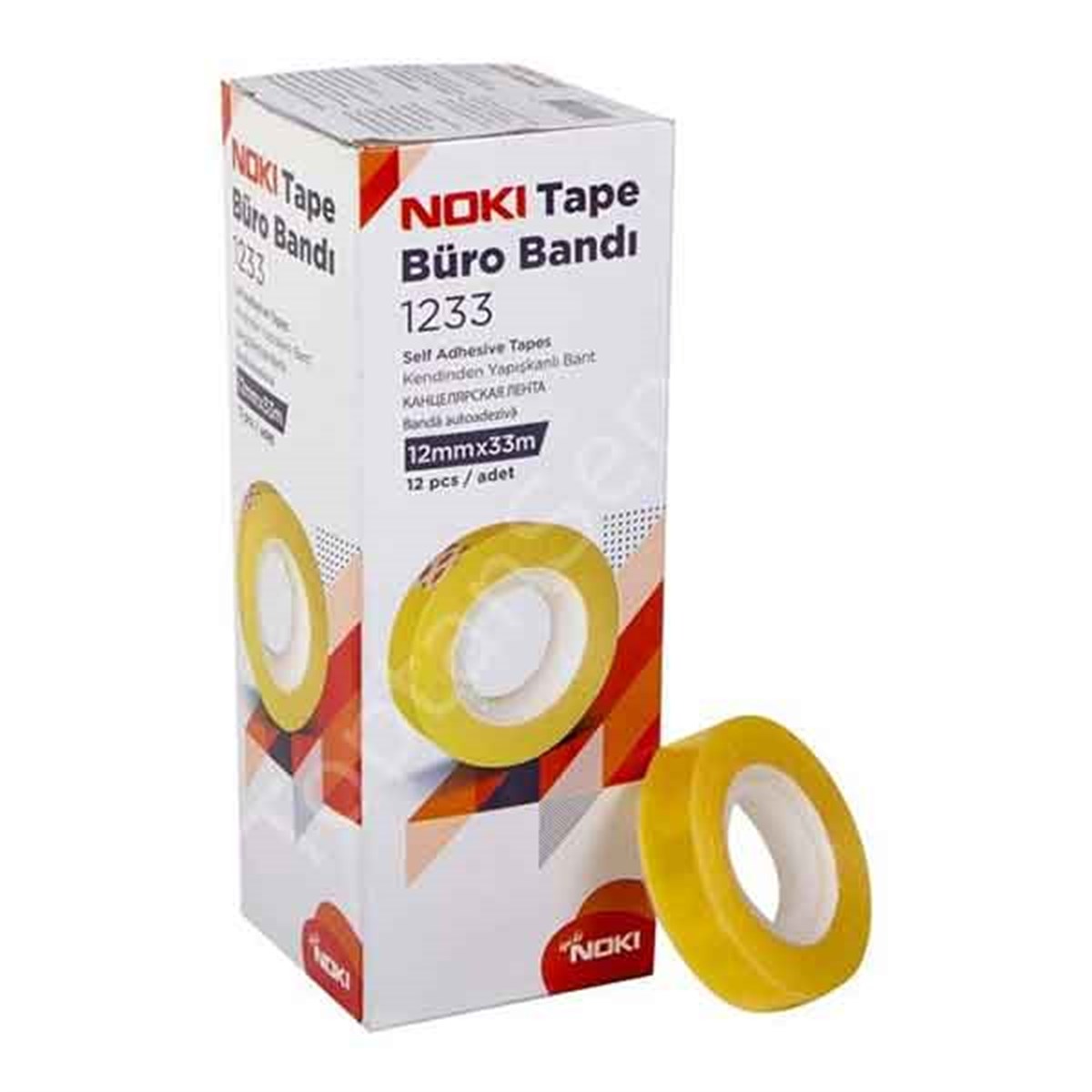 Nokı Tape Büro Bandı 12mm x 33m 12 Adet