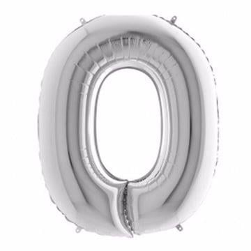 Gümüş Renk 76 cm O Harf Folyo Balon Gümüş 76 cm
