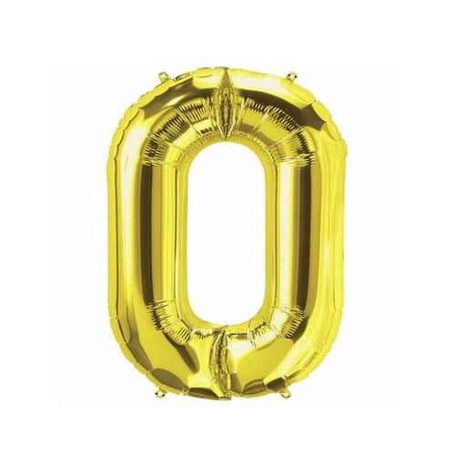 O Harf Folyo Gold Renk Balon Küçük 35 Cm