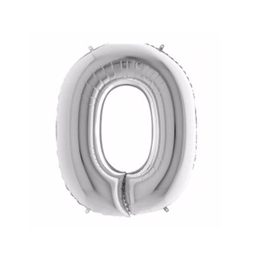O Harf Folyo Gümüş Balon Küçük 35  cm