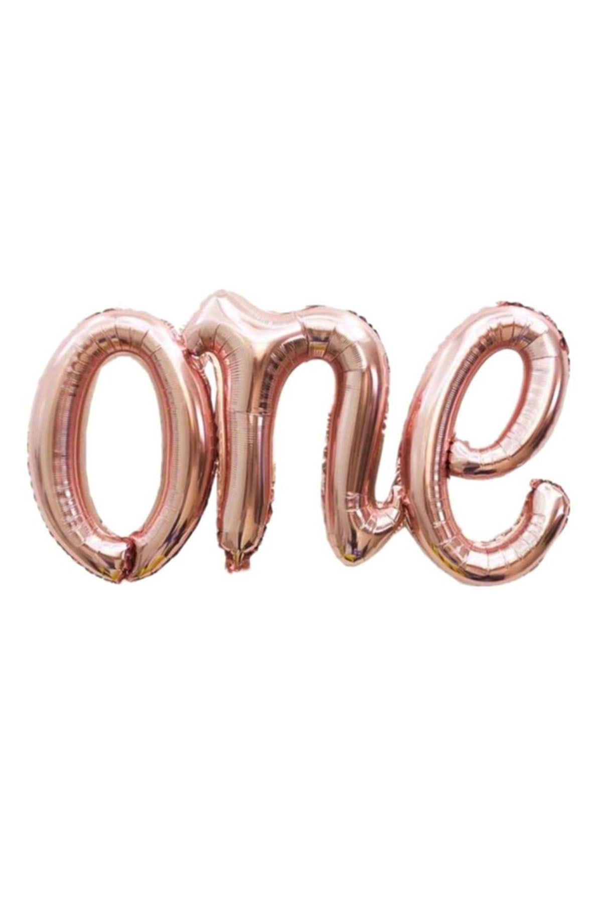 One Yazılı Folyo Balon Pembe Renk