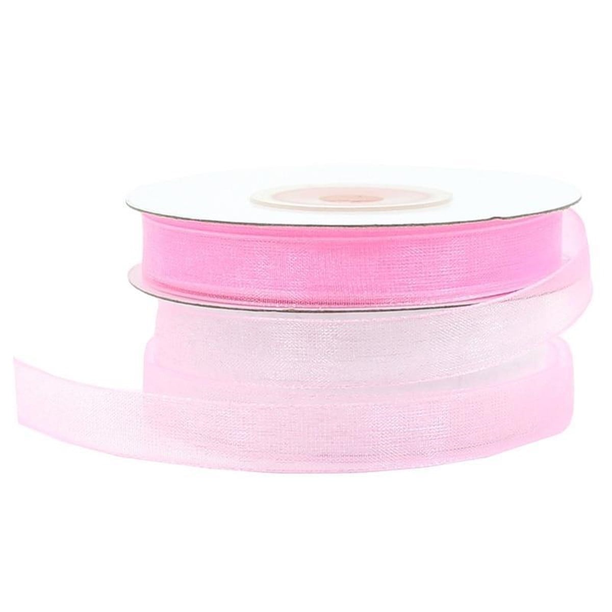 Organze Kurdele 1 Cm - Pembe