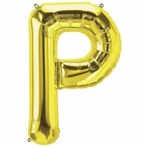 Gold Renk 76 cmP Harf Folyo Balon Gold 76 cm