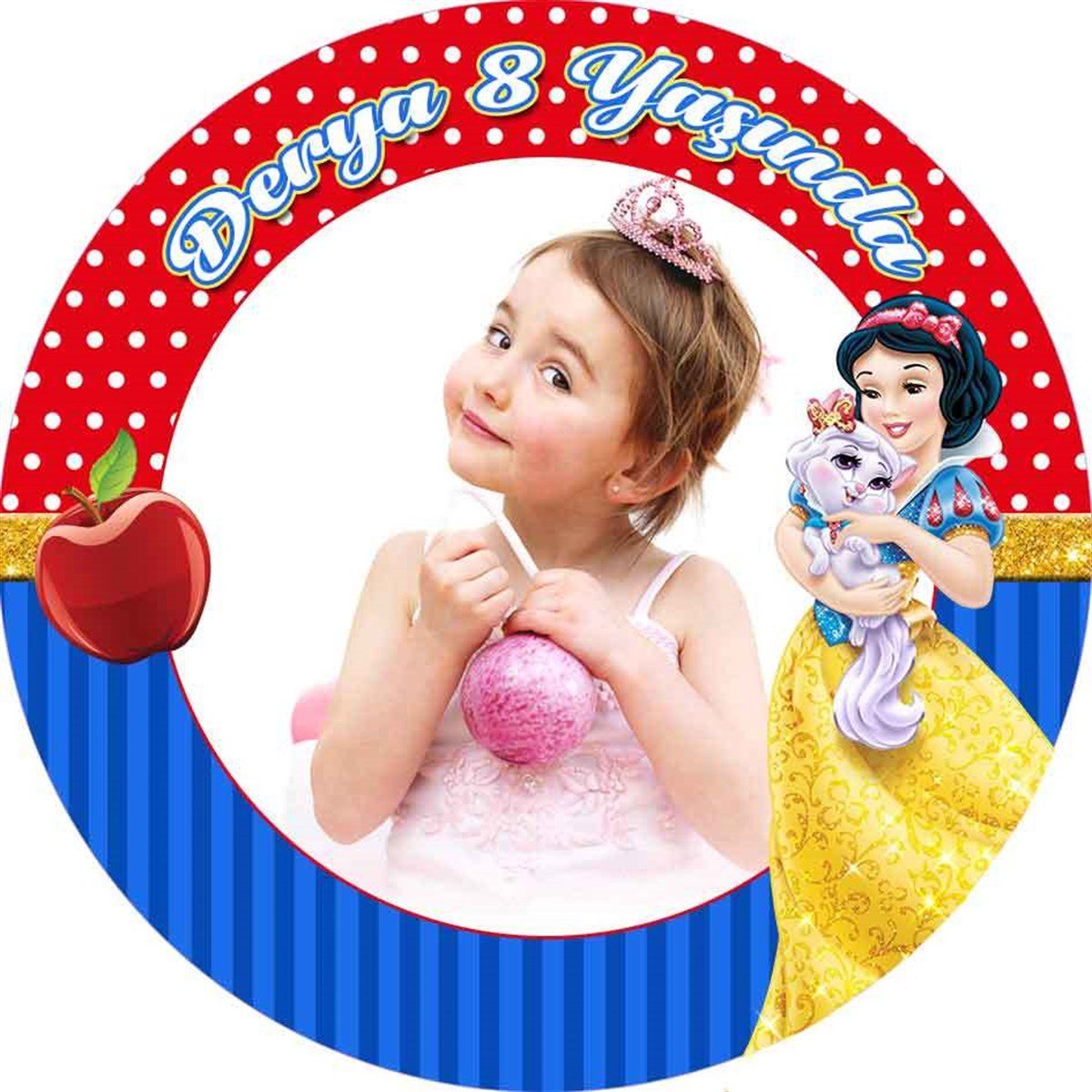 Pamuk Prenses Kişiye Sticker 24 Adet