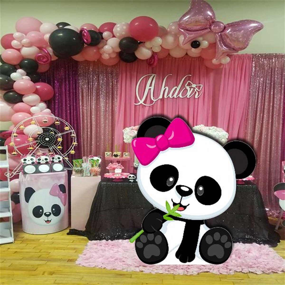 Panda Ayaklı Pano 81 x 69 Cm