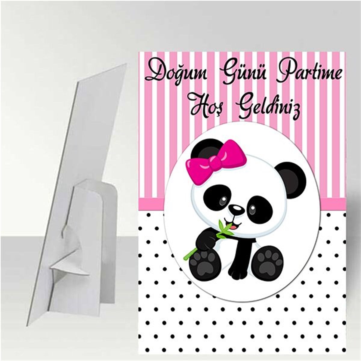 Panda Kişiye Özel Ayaklı Pano