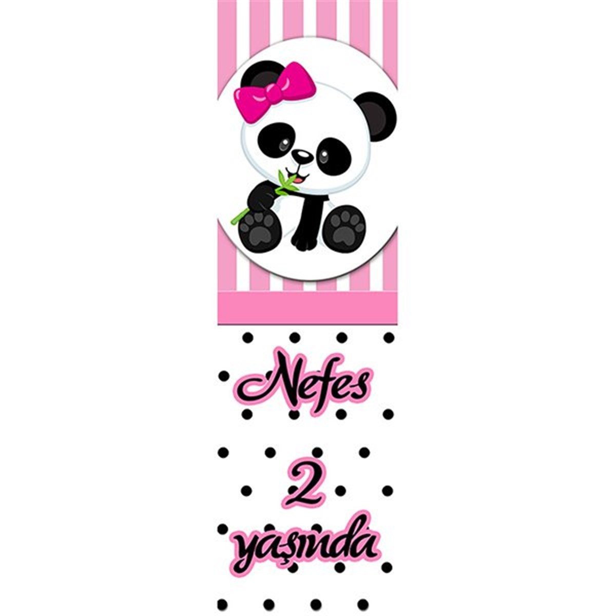 Panda Kişiye Özel Kitap Ayracı 10 Adet