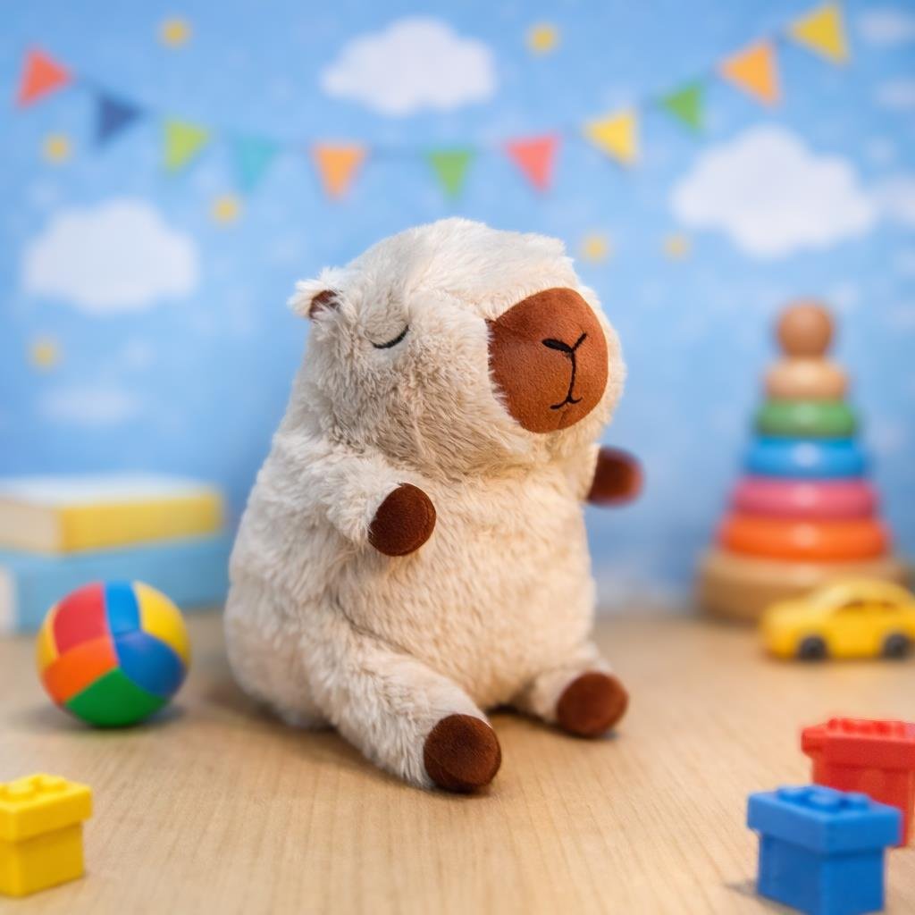 HediyeliklerPeluş Beyaz Kapibara Oyuncak