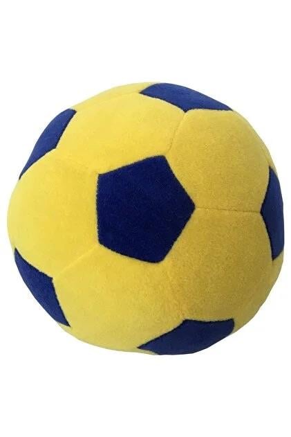 HediyeliklerPeluş Sarı Lacivert Beyaz Futbol Topu