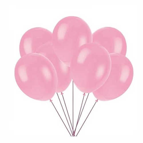 Pembe Balon Metalik 100 Adet
