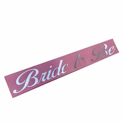 Pembe Gümüş Yazılı Bride To Be Kuşak