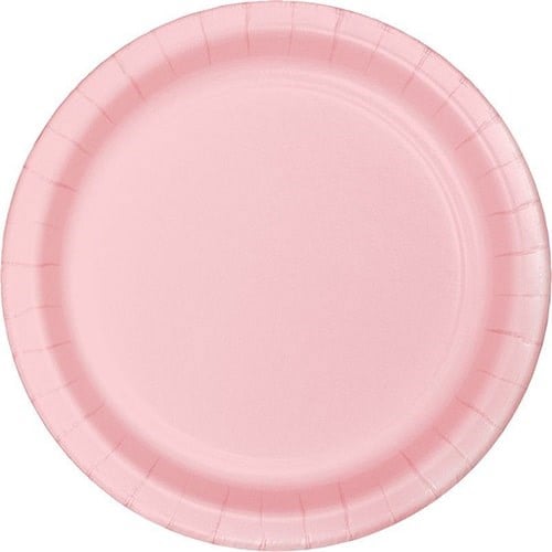 Pembe Karton Tabak  23 Cm 8 Adet
