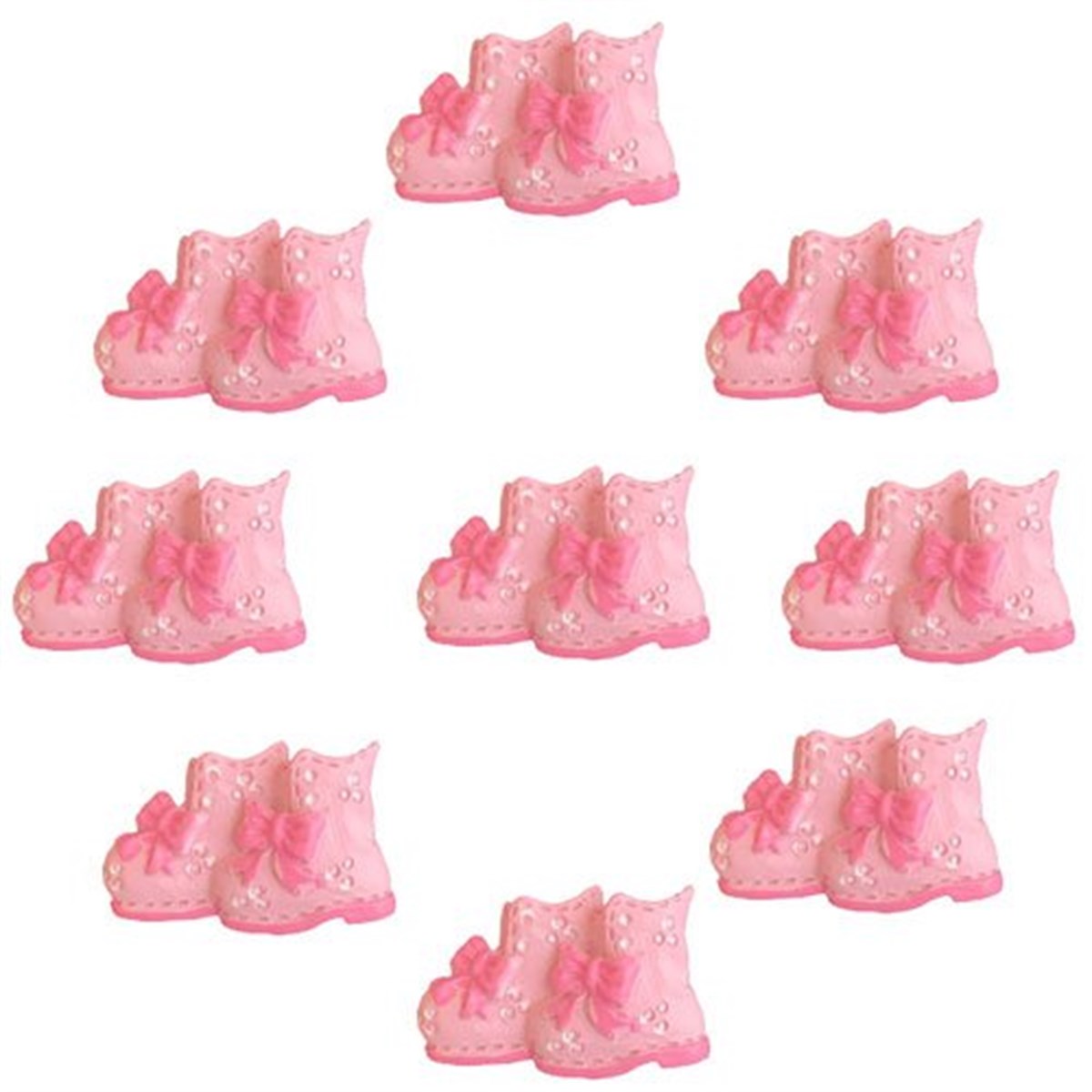 Pembe Patik Masa Süsü 10 Adet