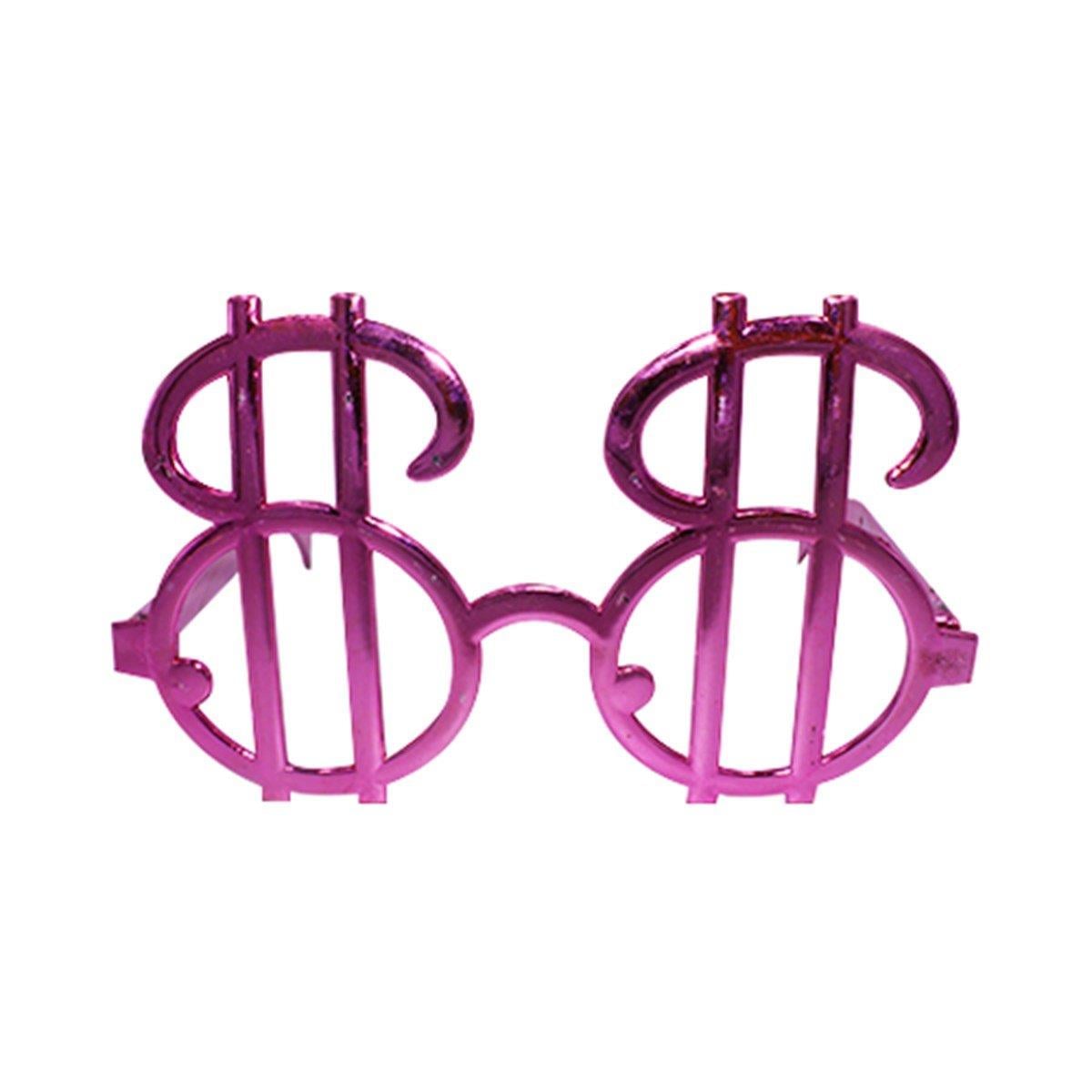 Parti GözlükleriPembe Plastik Dolar Parti Gözlüğü