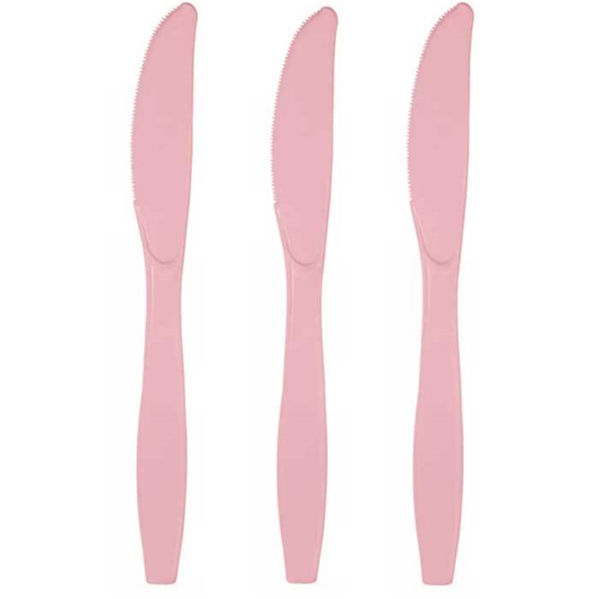 Pembe Renk Bıçak 25 Adet