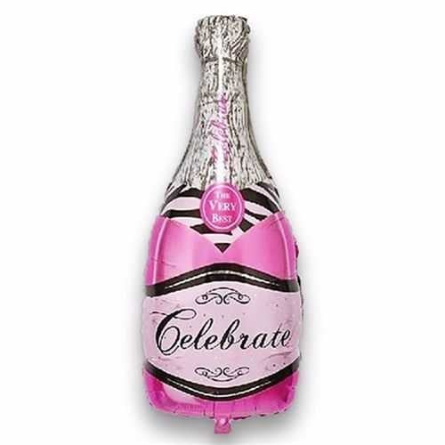 Pembe Şampanya Folyo Balon