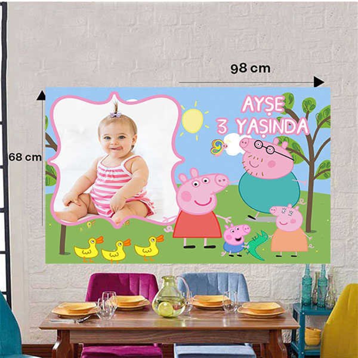 Peppa Pig Duvar Panosu
