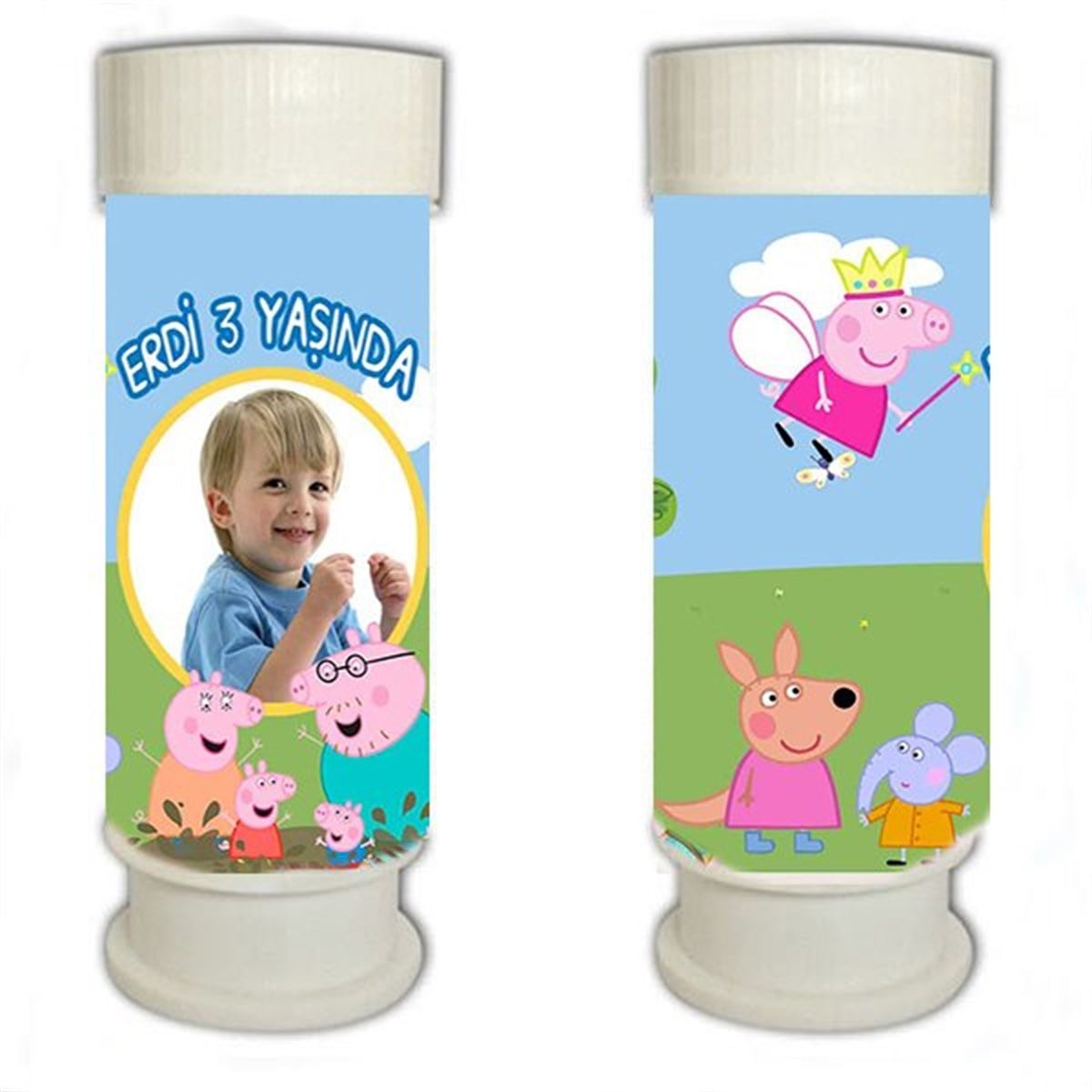 Peppa Pig Kişiye Özel Köpük Baloncuk 8 Adet
