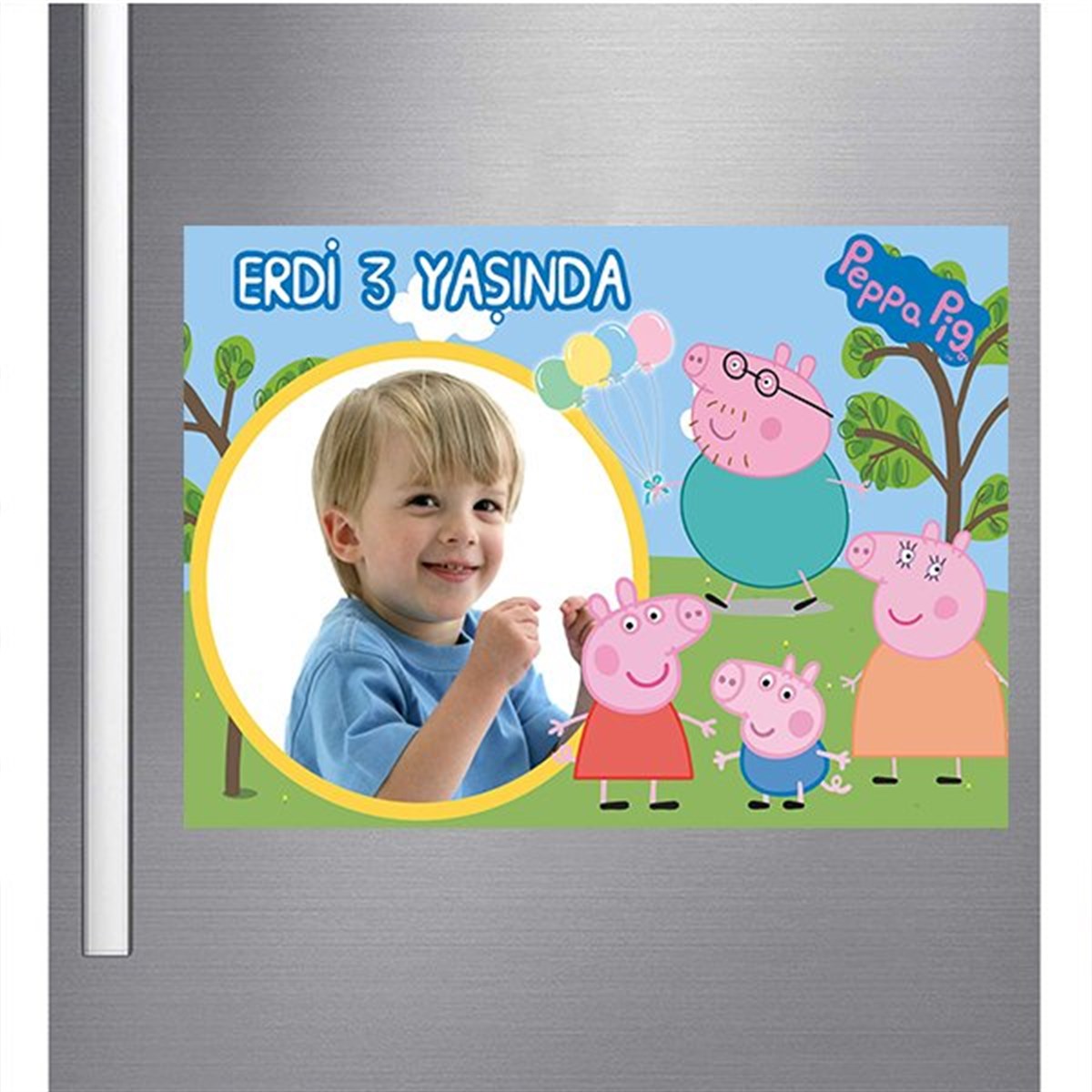 Peppa Pig Kişiye Özel Magnet 18 Adet