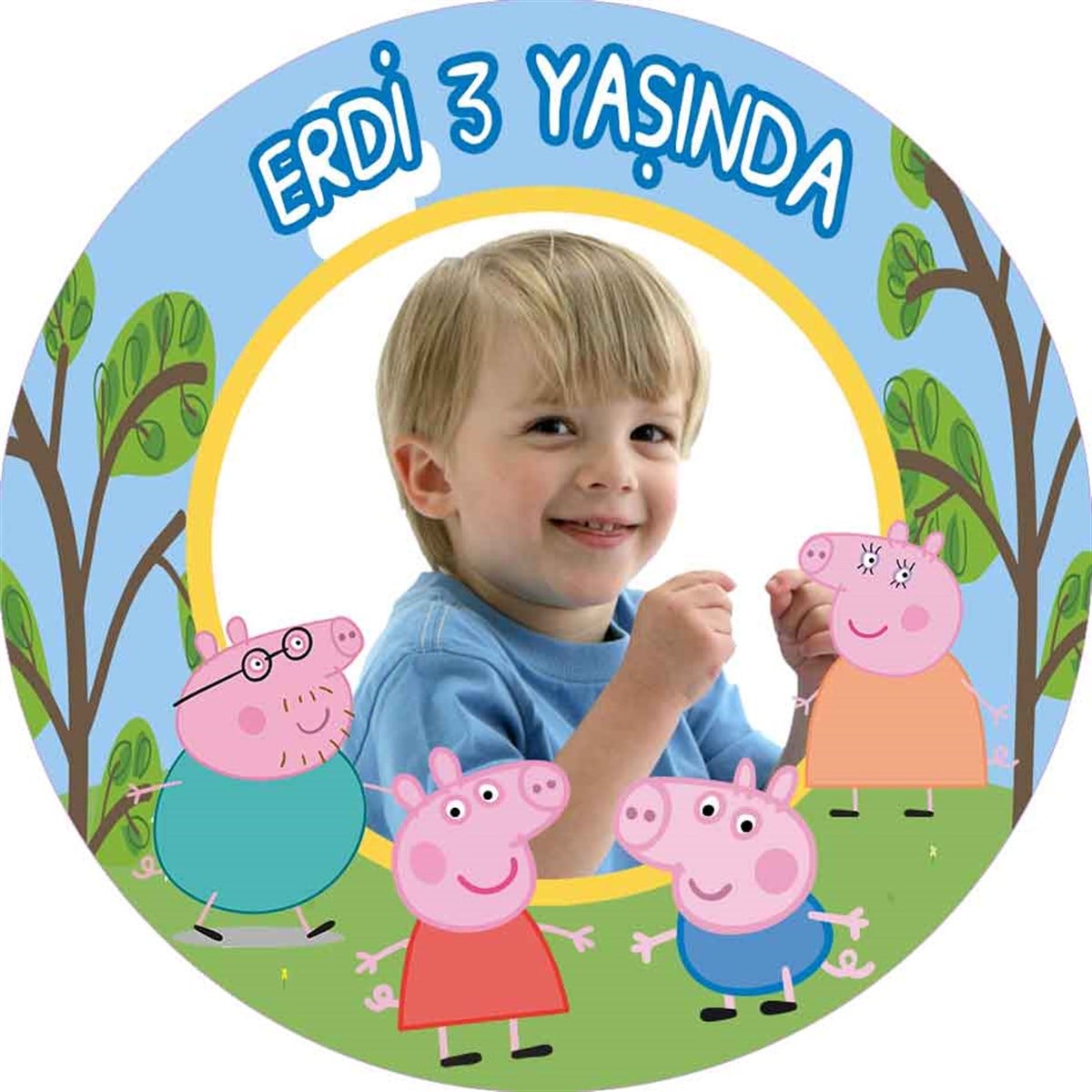Peppa Pig Kişiye Özel Sticker 24 Adet