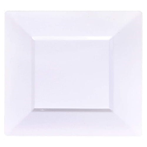 Plastik Beyaz Kare Tabak 10 Adet