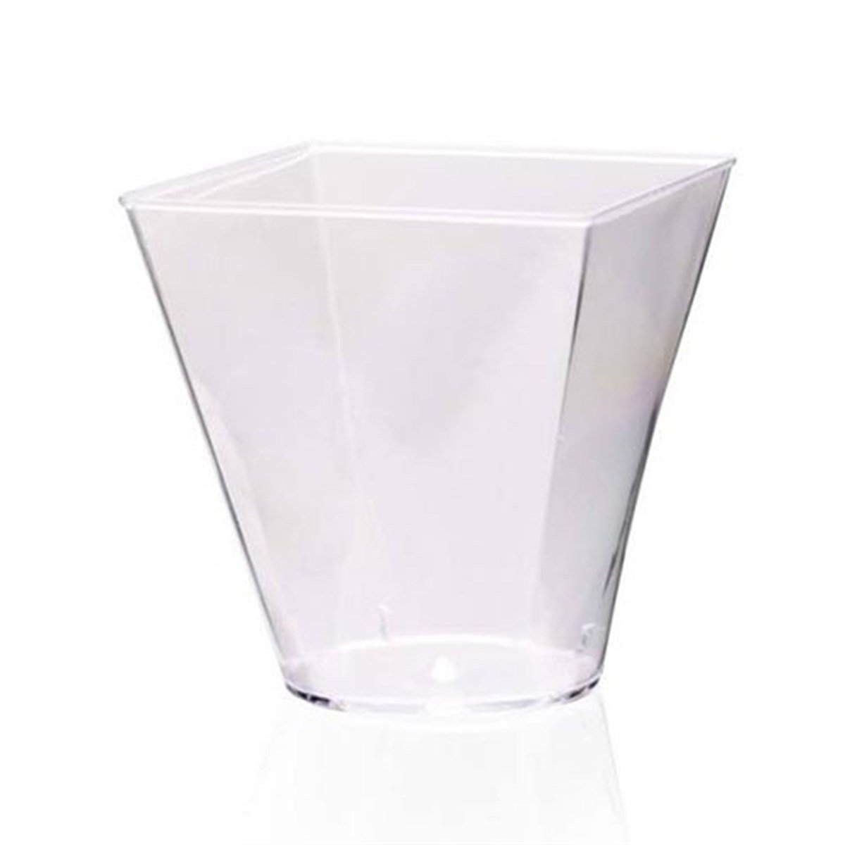 Prizma Kübik Kase Şeffaf 240 ML 24 Adet