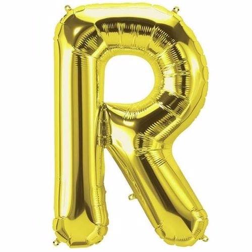 Gold Renk 76 cmR Harf Folyo Balon Gold 76 cm