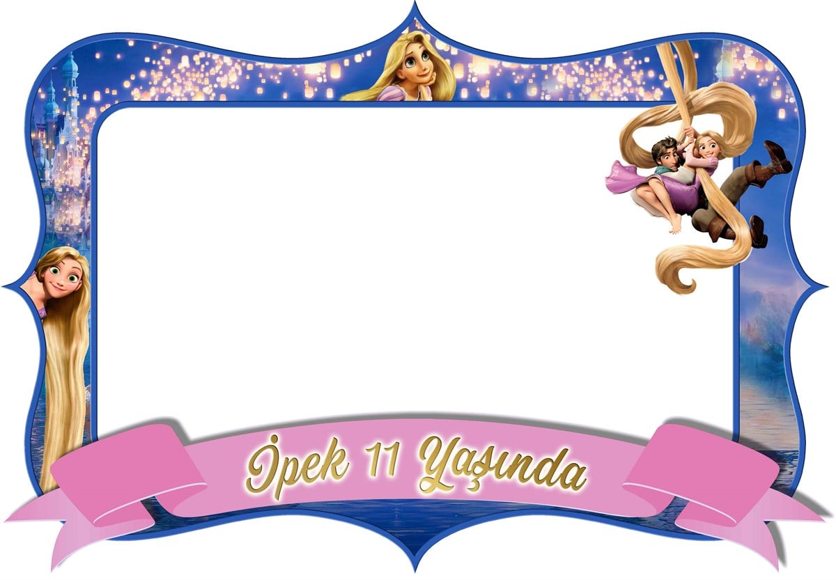 Rapunzel Kişiye Özel Çerçeve