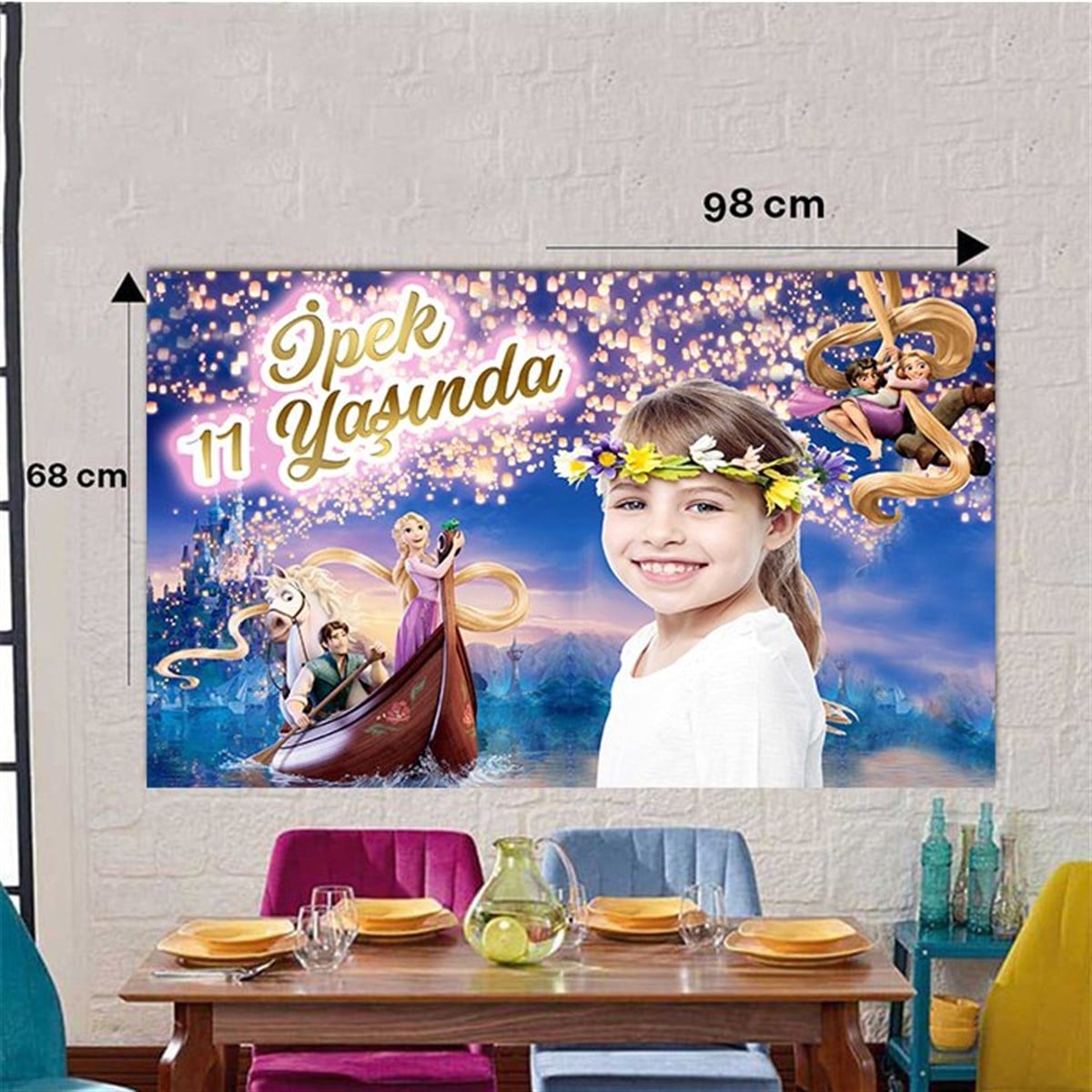 Rapunzel Kişiye Özel Duvar Panosu