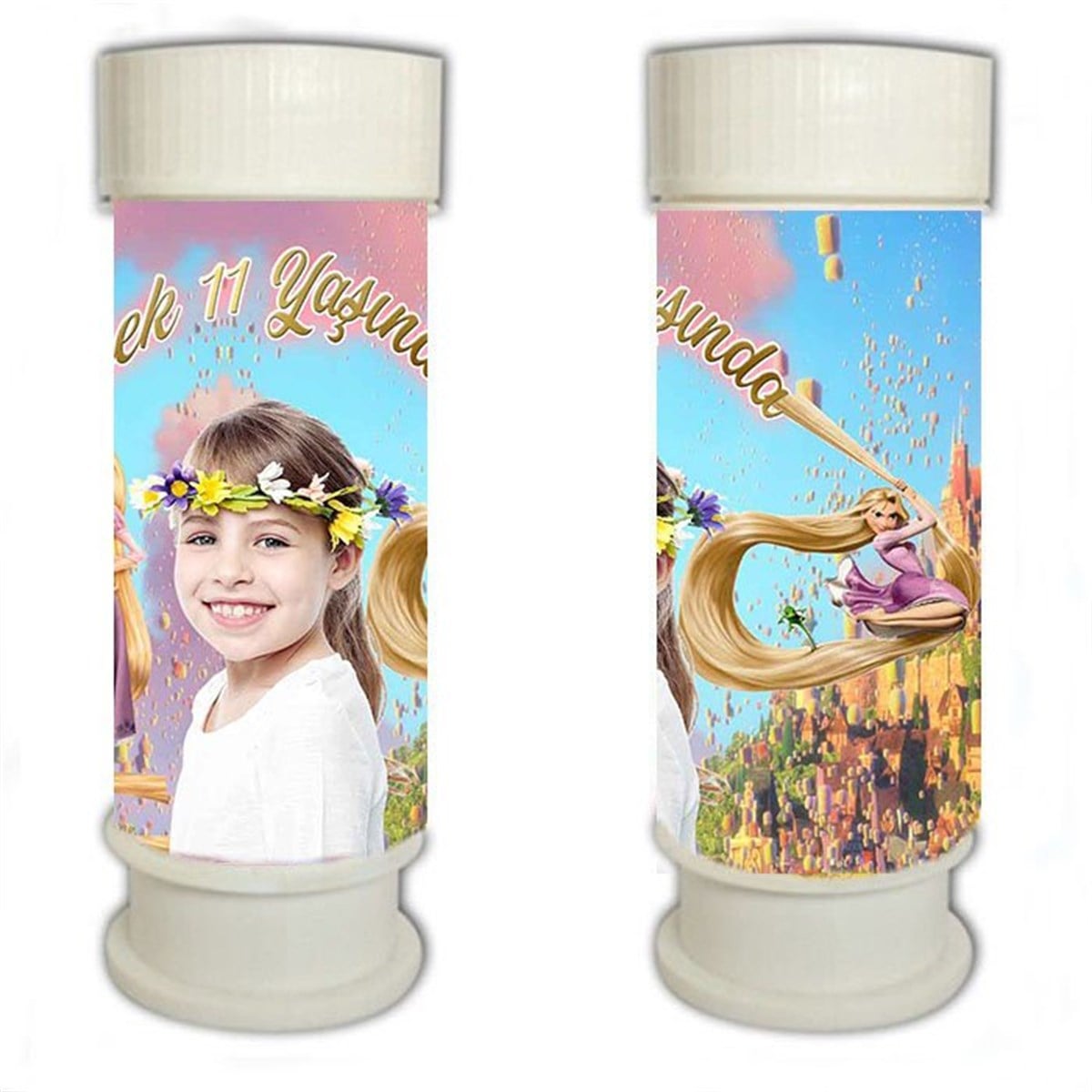 Rapunzel Kişiye Özel Köpük Baloncuk 8 Adet