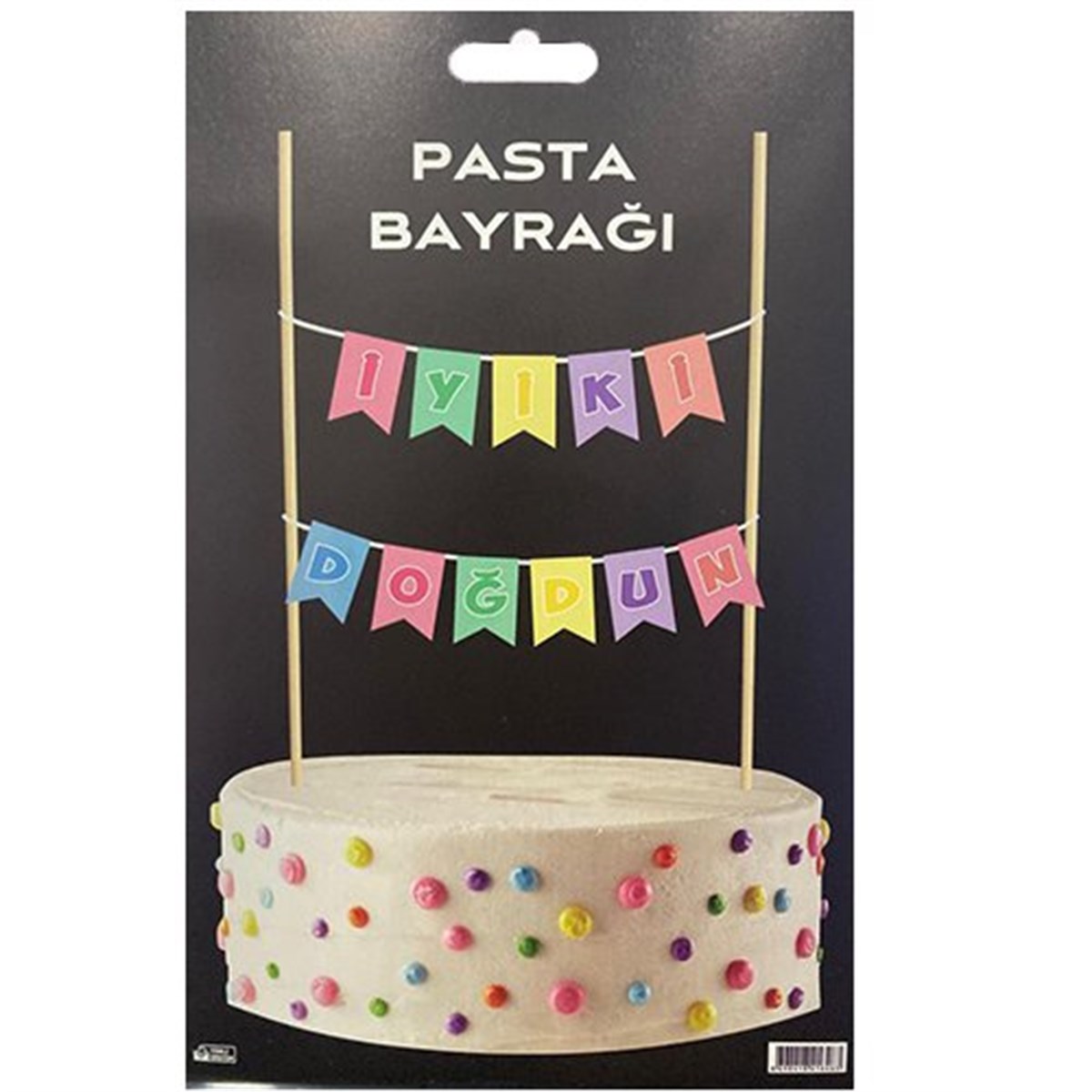 Renkli İyi Ki Doğdun Pasta Süsü