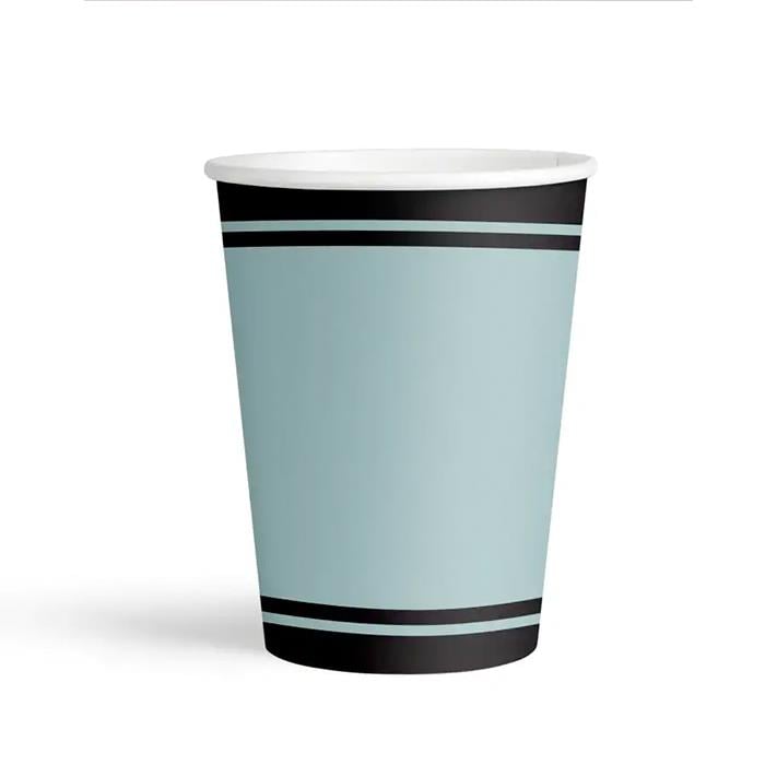 Karton BardaklarRetro Mavi Karton Bardak 