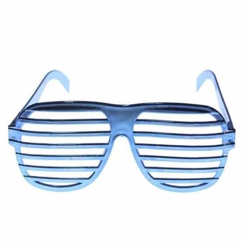 Retro Plastik Parti Gözlük Mavi