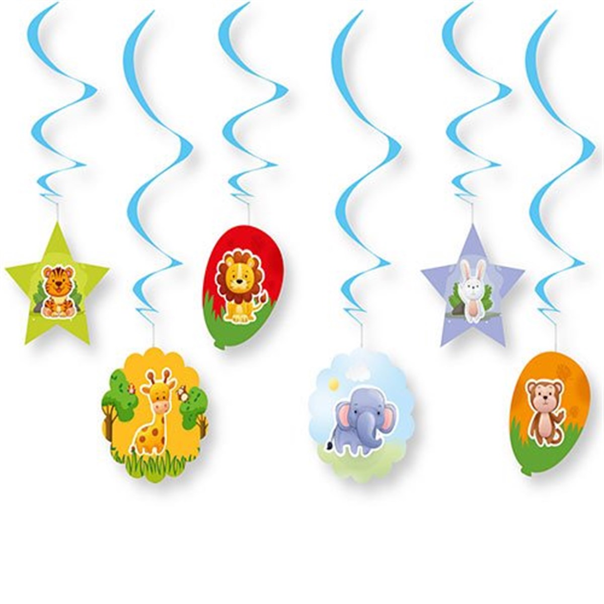 Safari Dekorasyon İp Süs 6 Adet