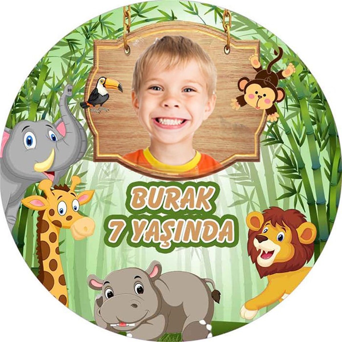 Safari Kişiye Özel Sticker 24 Adet