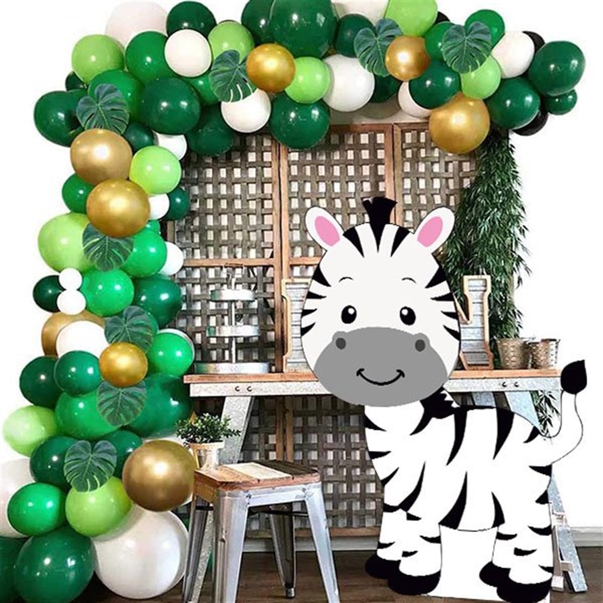 Safari Zebra Ayaklı Pano 67 x 95 Cm