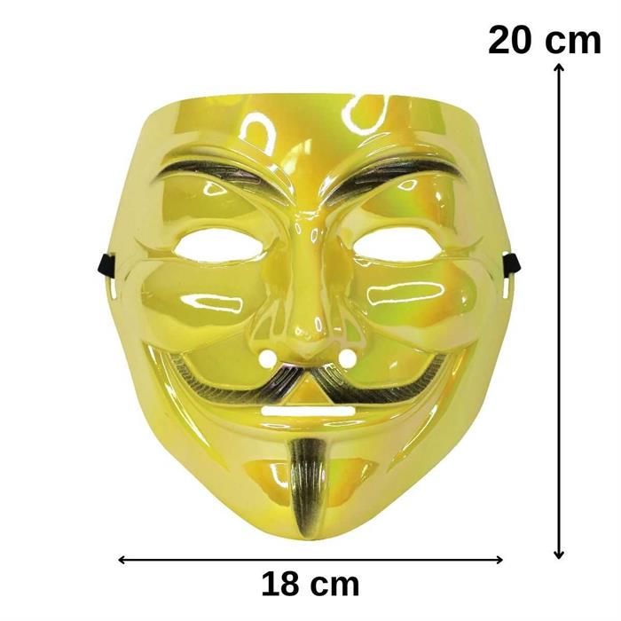Sarı Renk Vandetta Maske