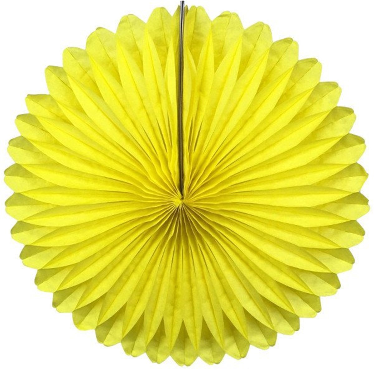Sarı Yelpaze Çark Süs 50 cm