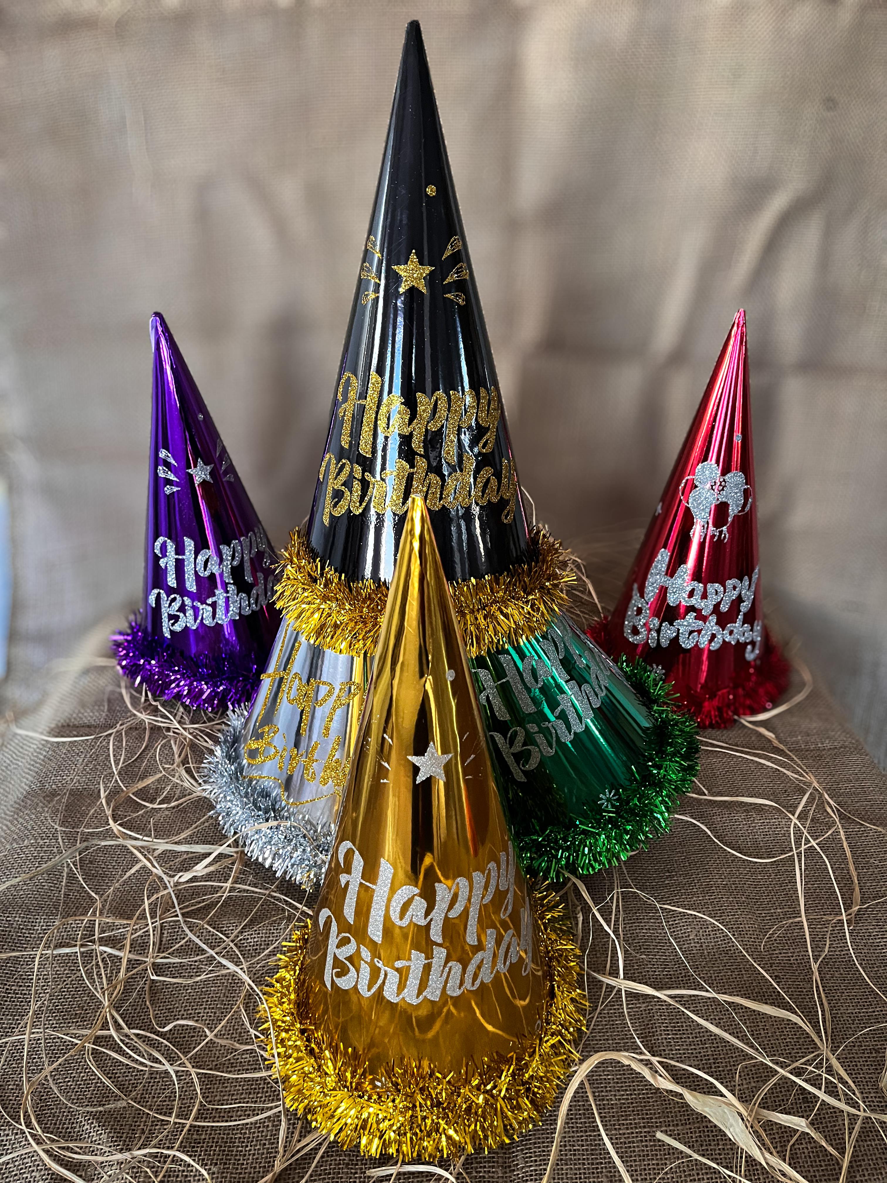 Parti ŞapkalarıSimli Happy Birthday Şapka Set