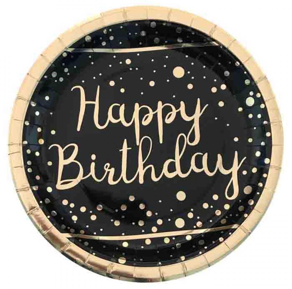 Siyah Gold Happy Birthday Tabak