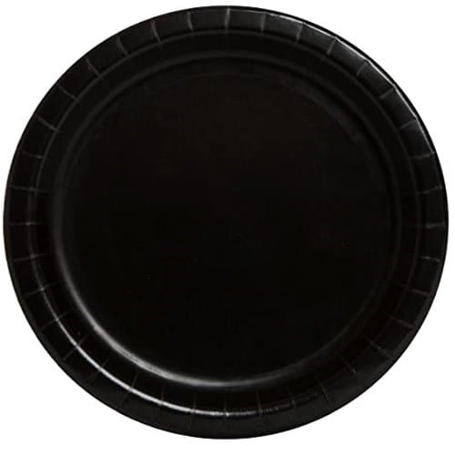 Siyah Karton Tabak 23 Cm 8 Adet