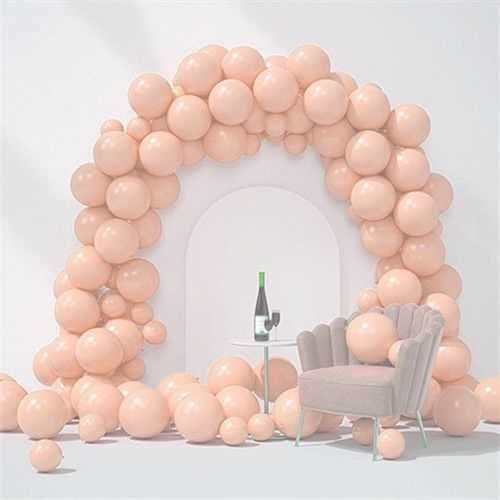 Somon Pastel Zincir Balon Seti